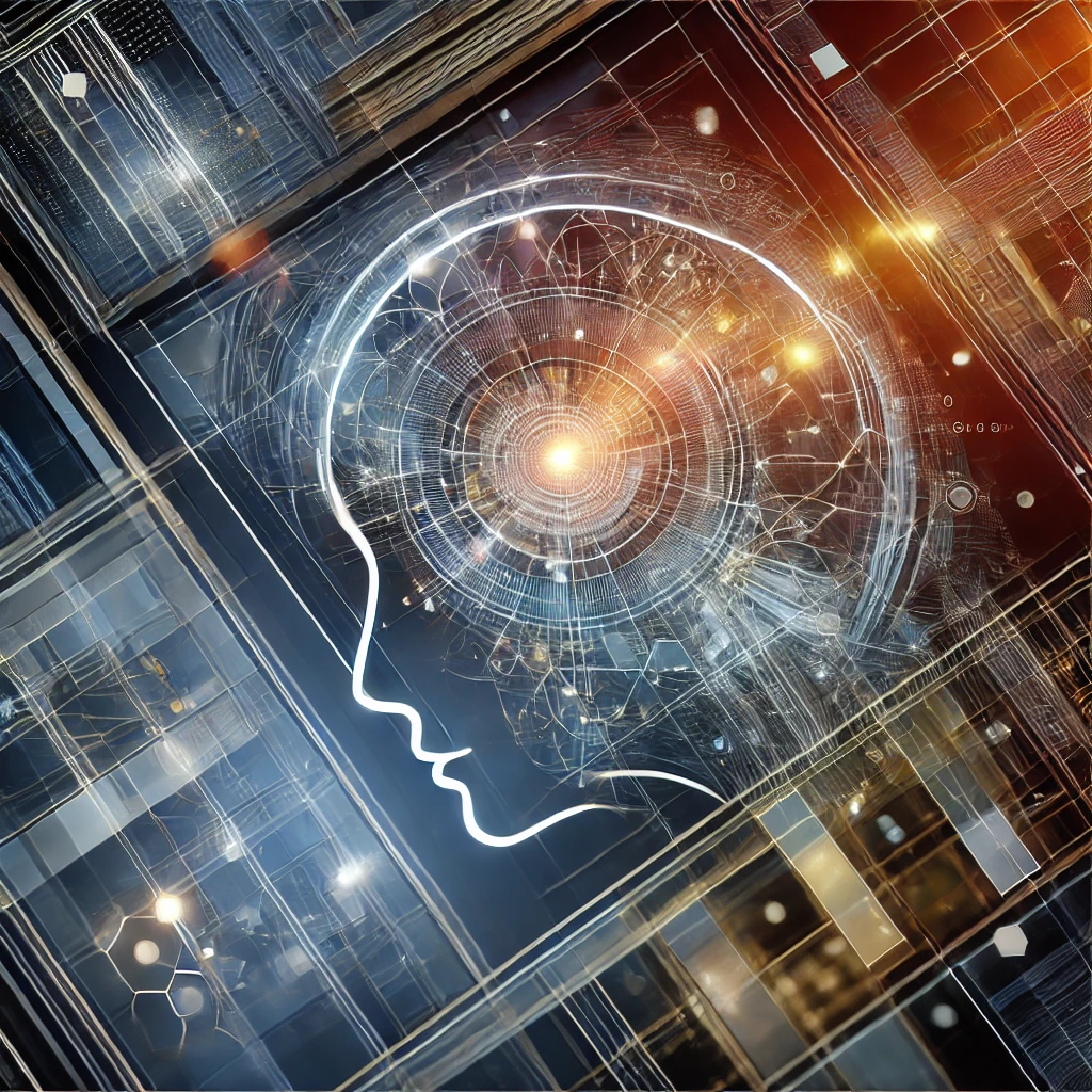 AI tech consulting services: AI - a woman looking through VR headset